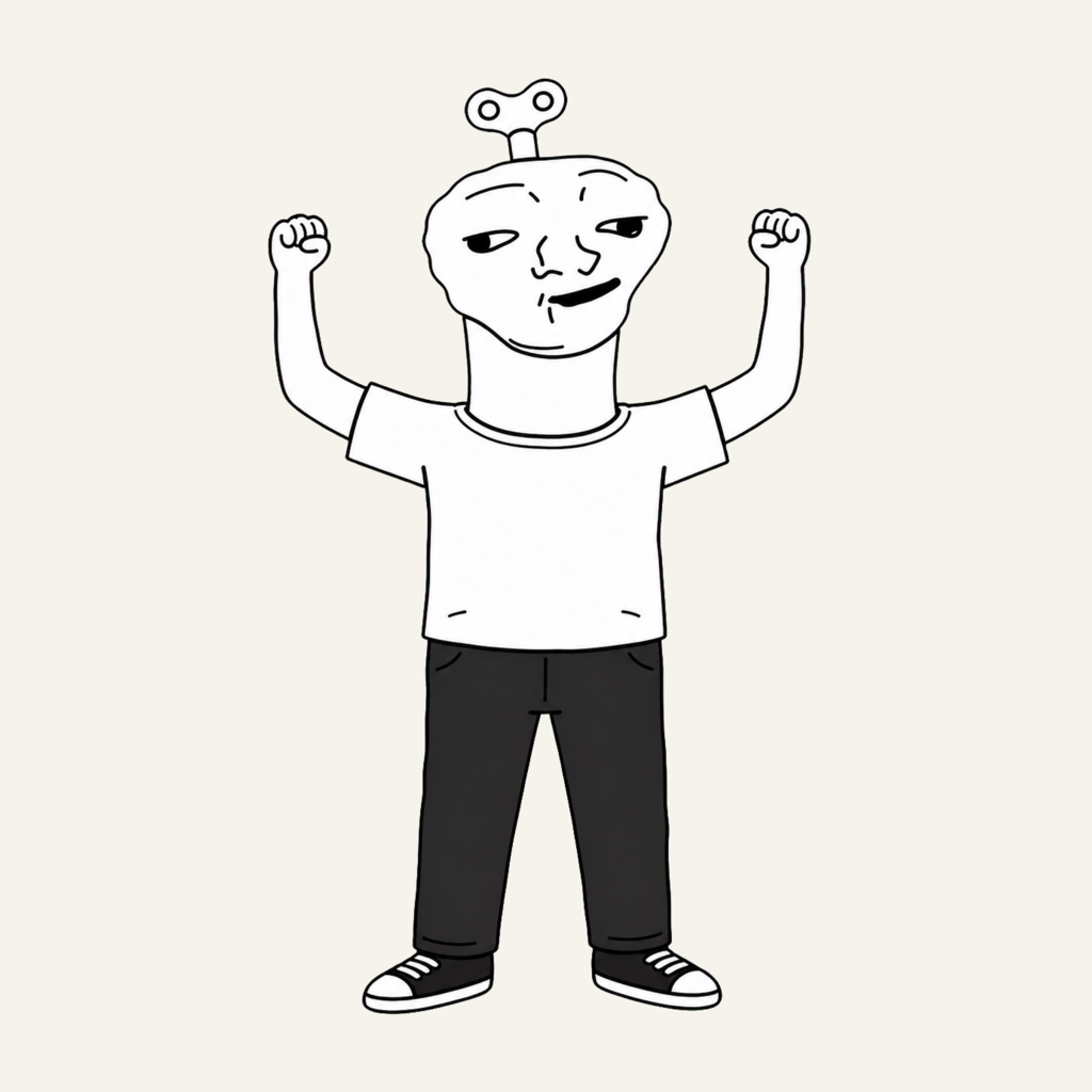 Official full-body portrait of The Scaler on a paper-white background